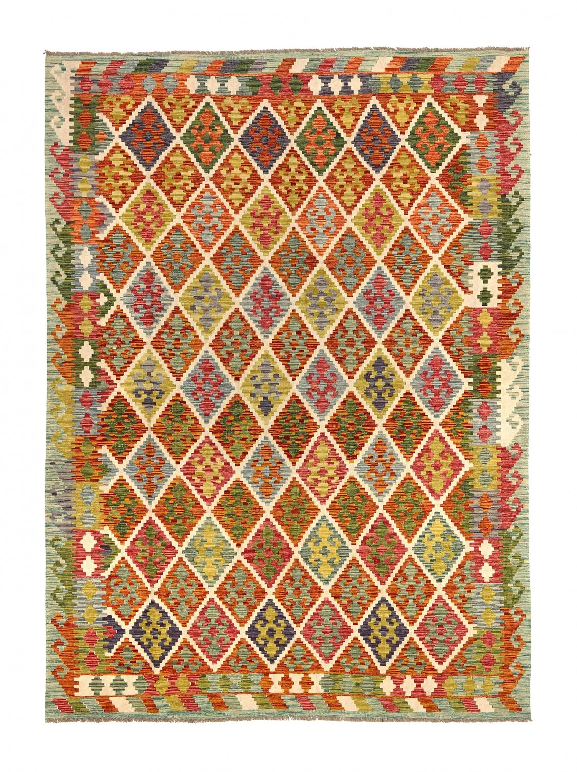 Orientalsk kelimtæppe 291 x 210 cm