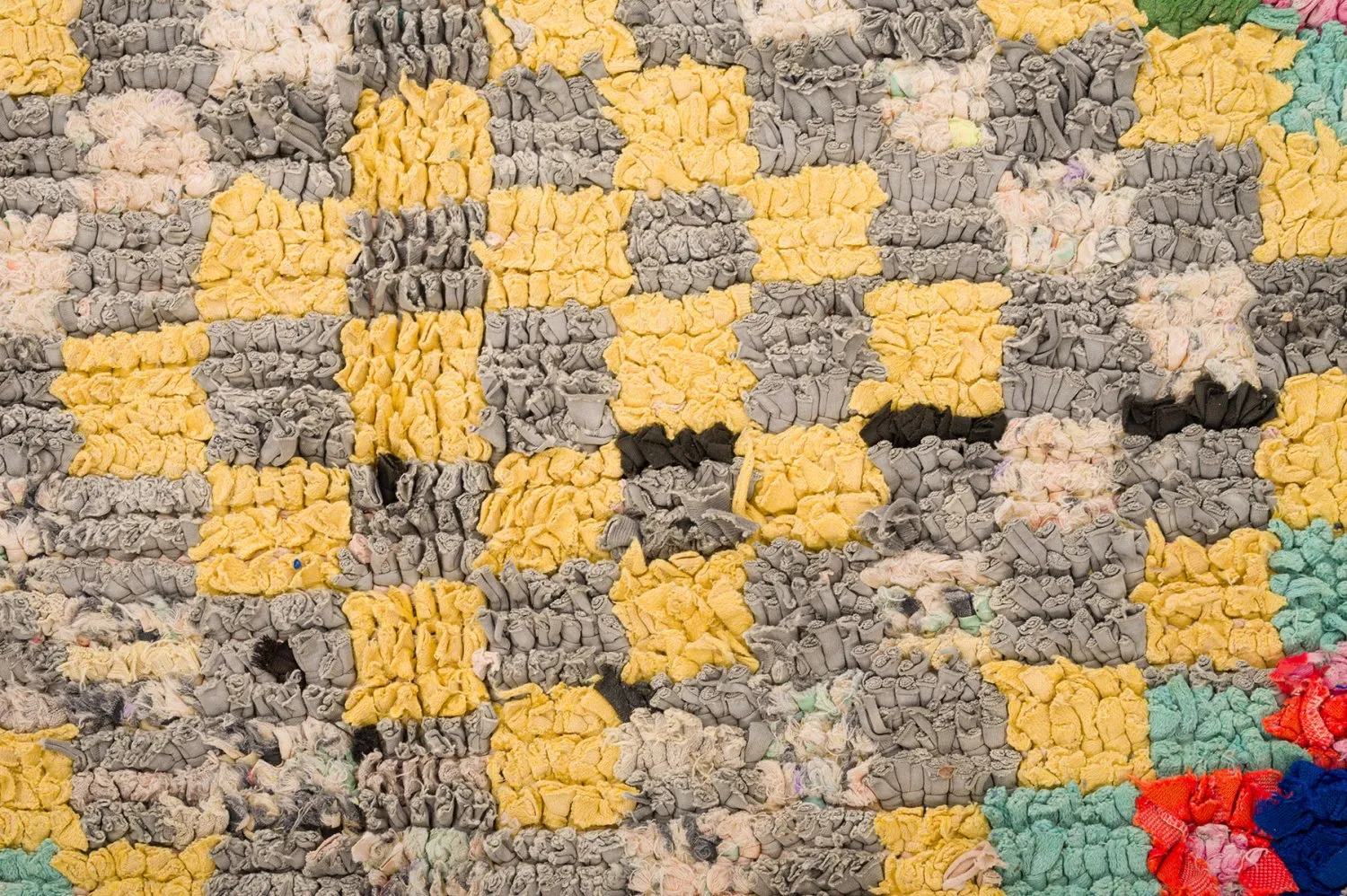 Marokkansk berber tæppe Boucherouite 145 x 365 cm