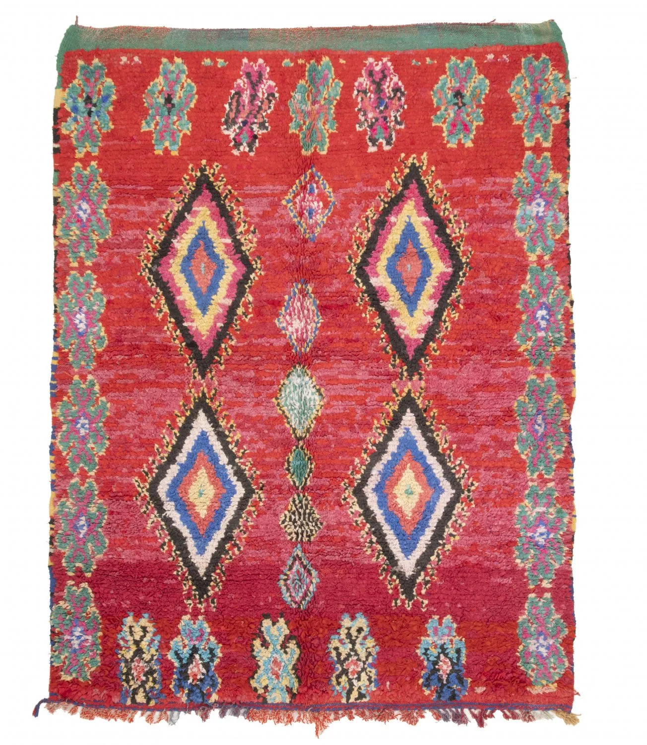 Marokkansk berber tæppe Boucherouite 225 x 165 cm