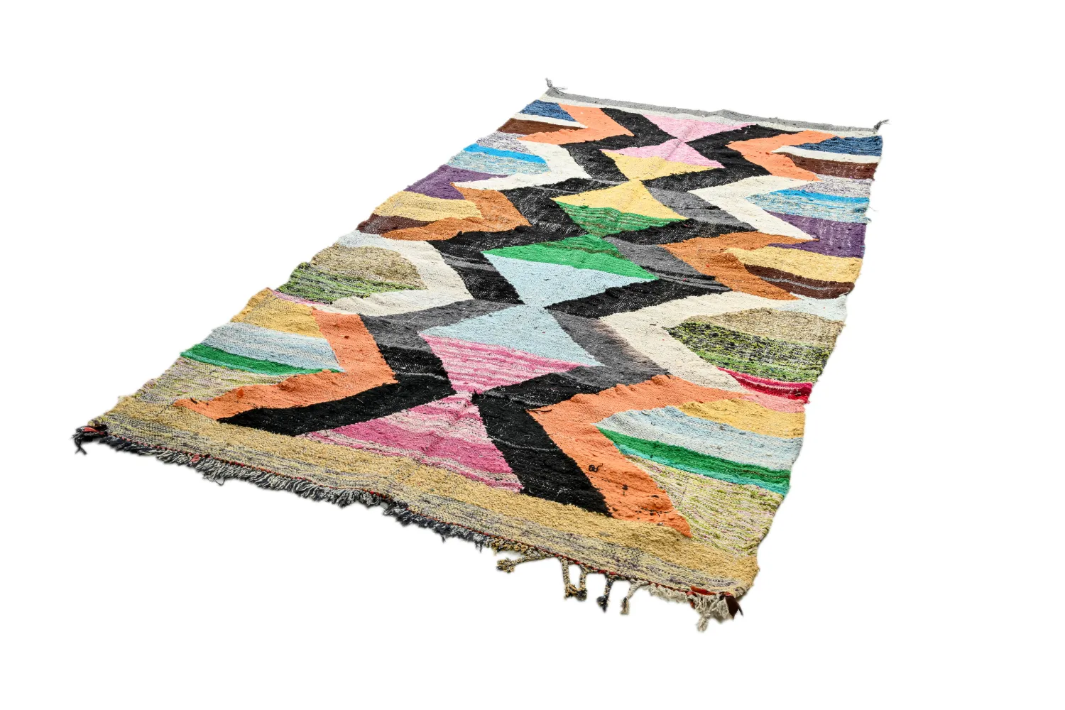 Marokkansk berber tæppe Boucherouite 155 x 295 cm