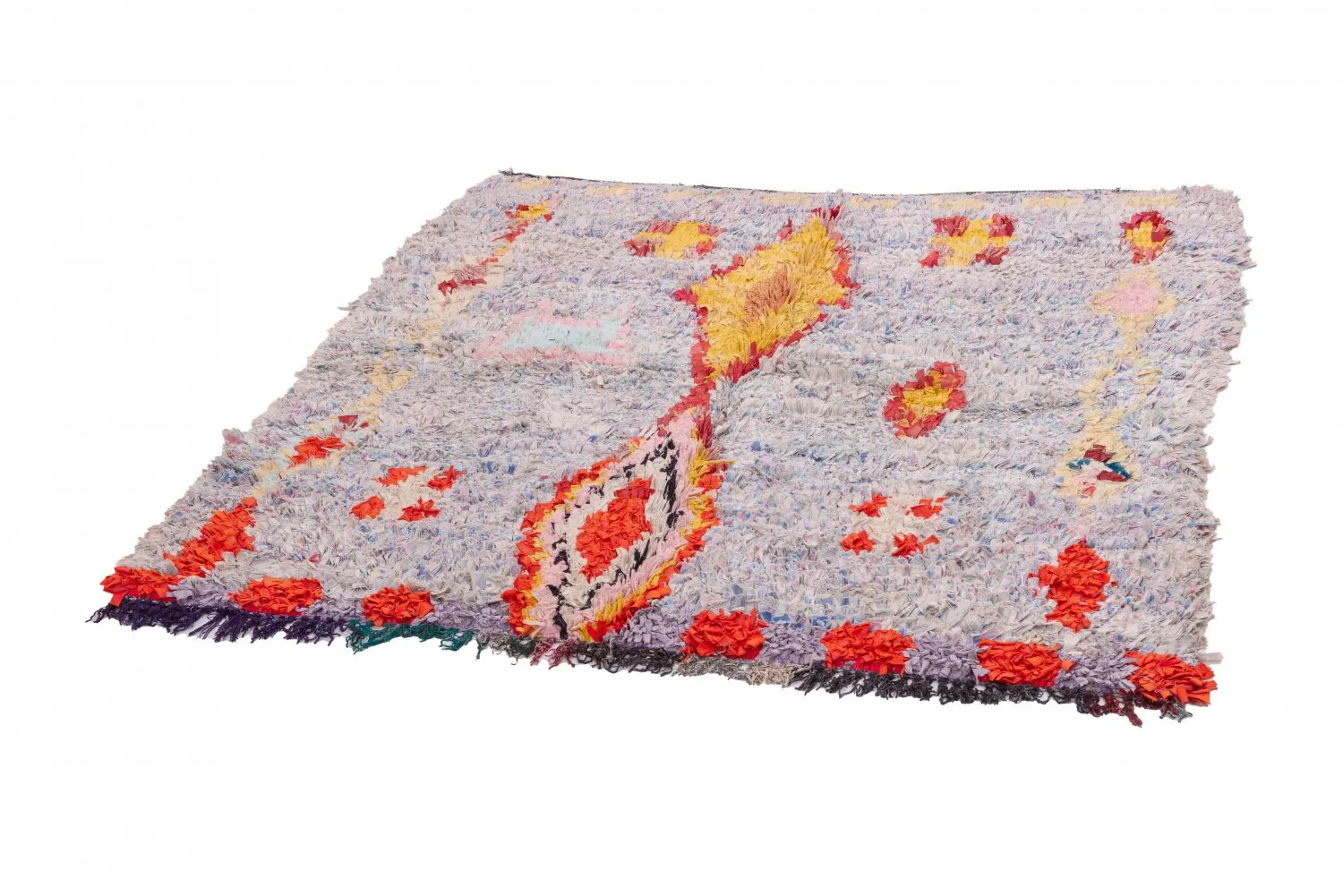 Marokkansk berber tæppe Boucherouite 160 x 145 cm
