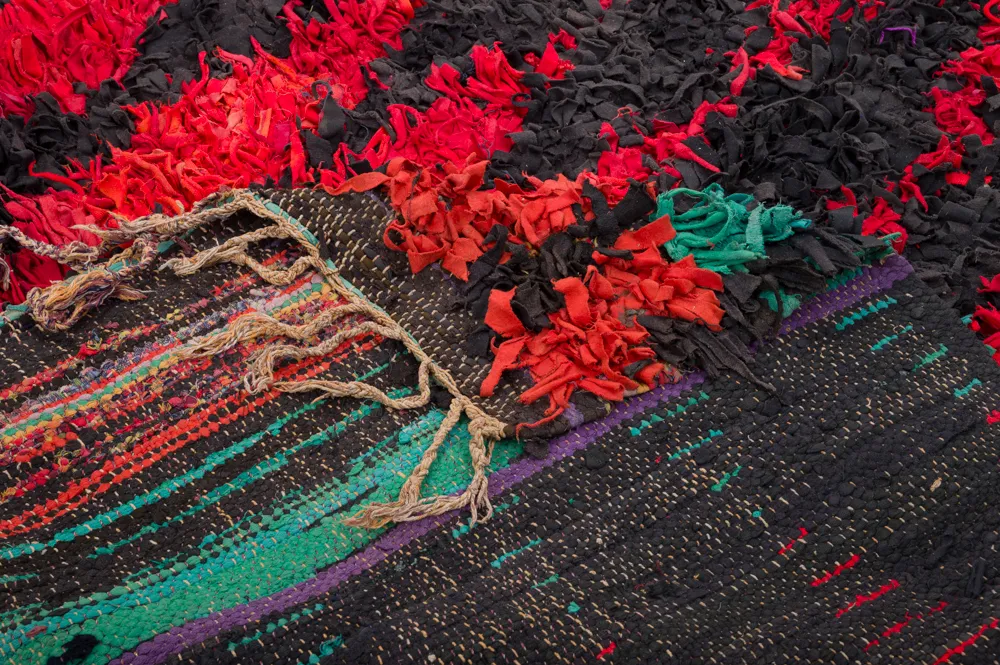 Marokkansk berber tæppe Boucherouite 285 x 160 cm