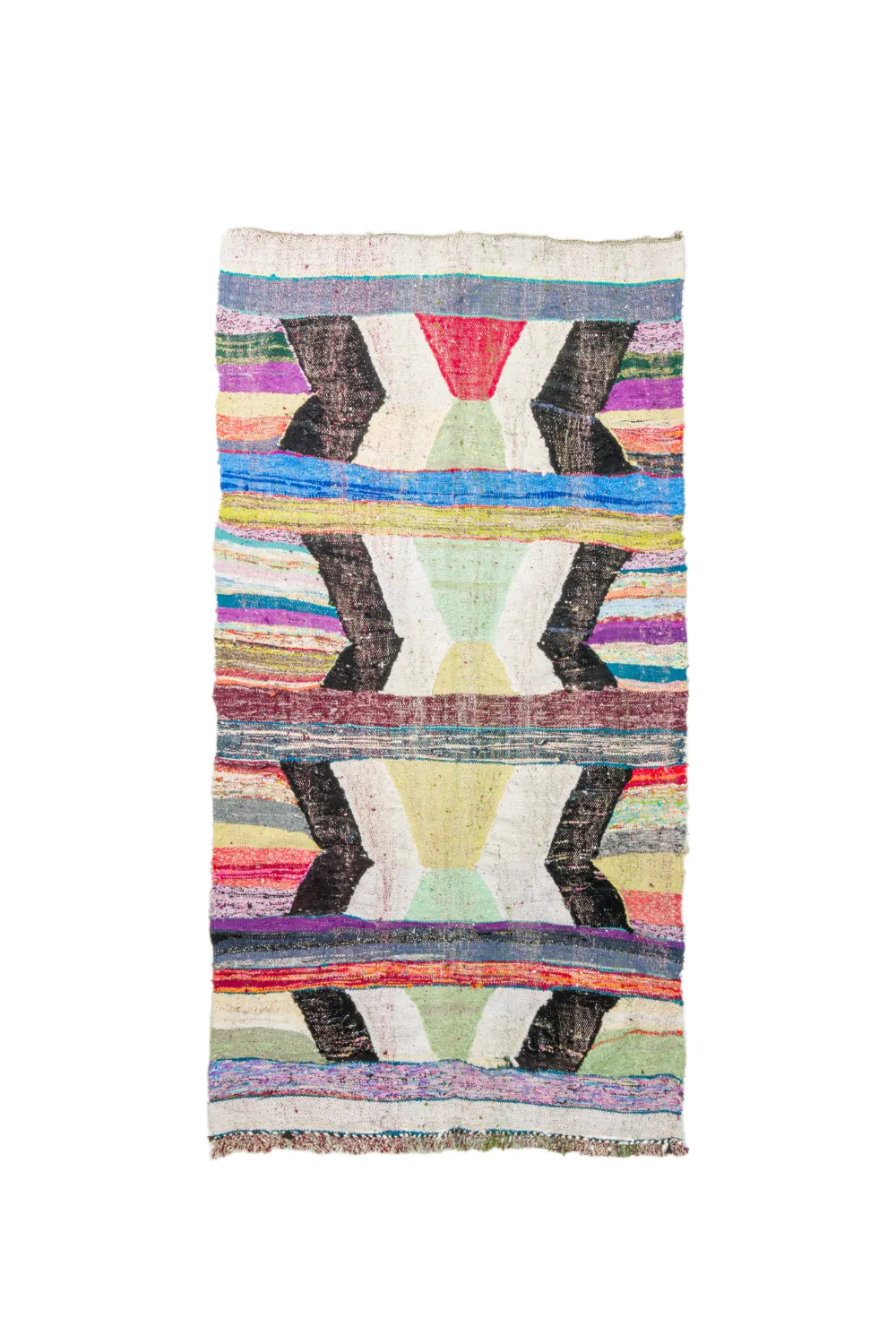 Marokkansk berber tæppe Boucherouite 130 x 245 cm