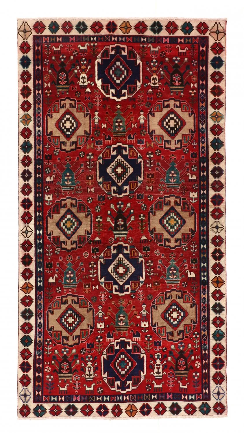 Orientalsk tæppe Hamedan 280 x 146 cm