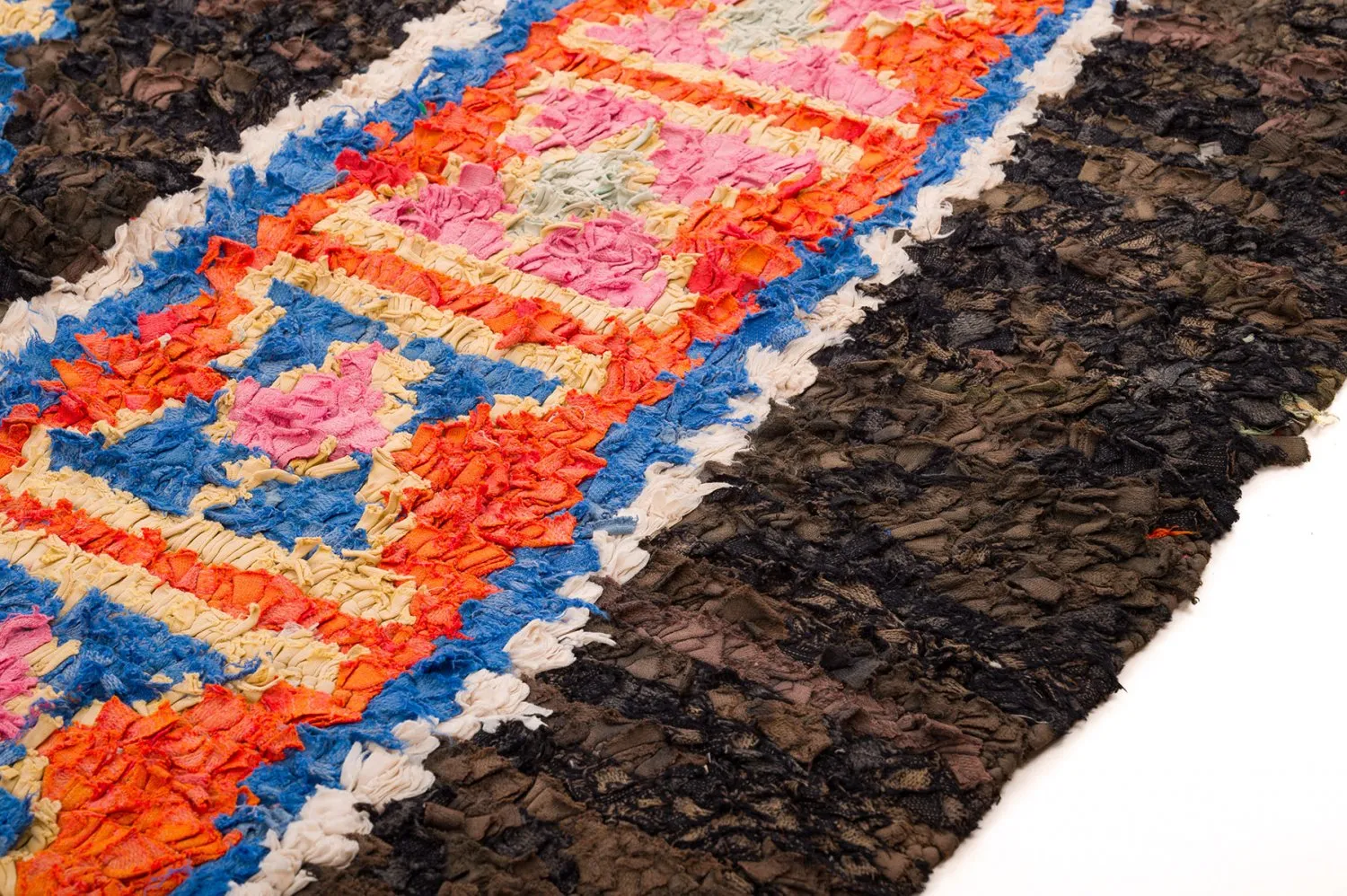 Marokkansk berber tæppe Boucherouite 160 x 310 cm