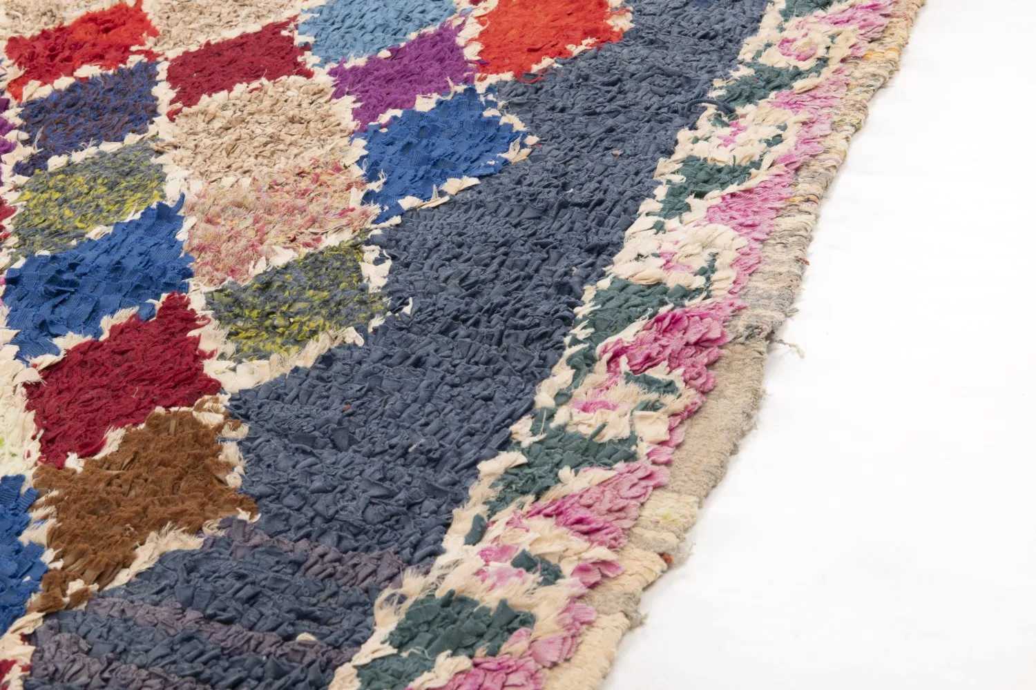 Marokkansk berber tæppe Boucherouite 245 x 110 cm