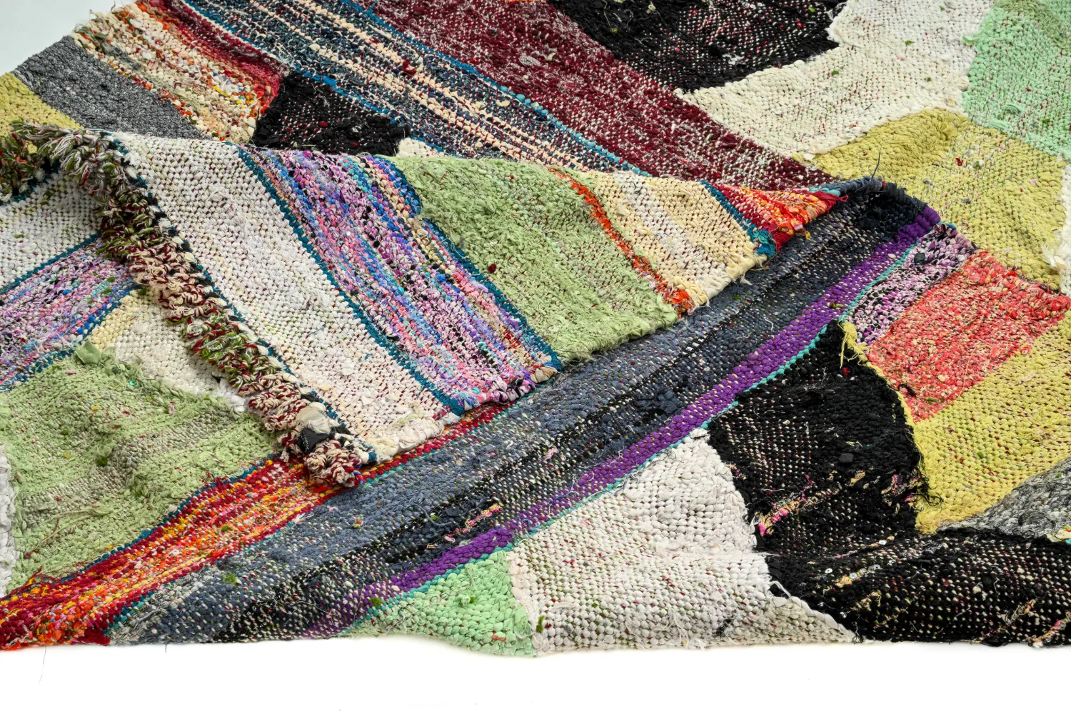 Marokkansk berber tæppe Boucherouite 130 x 245 cm