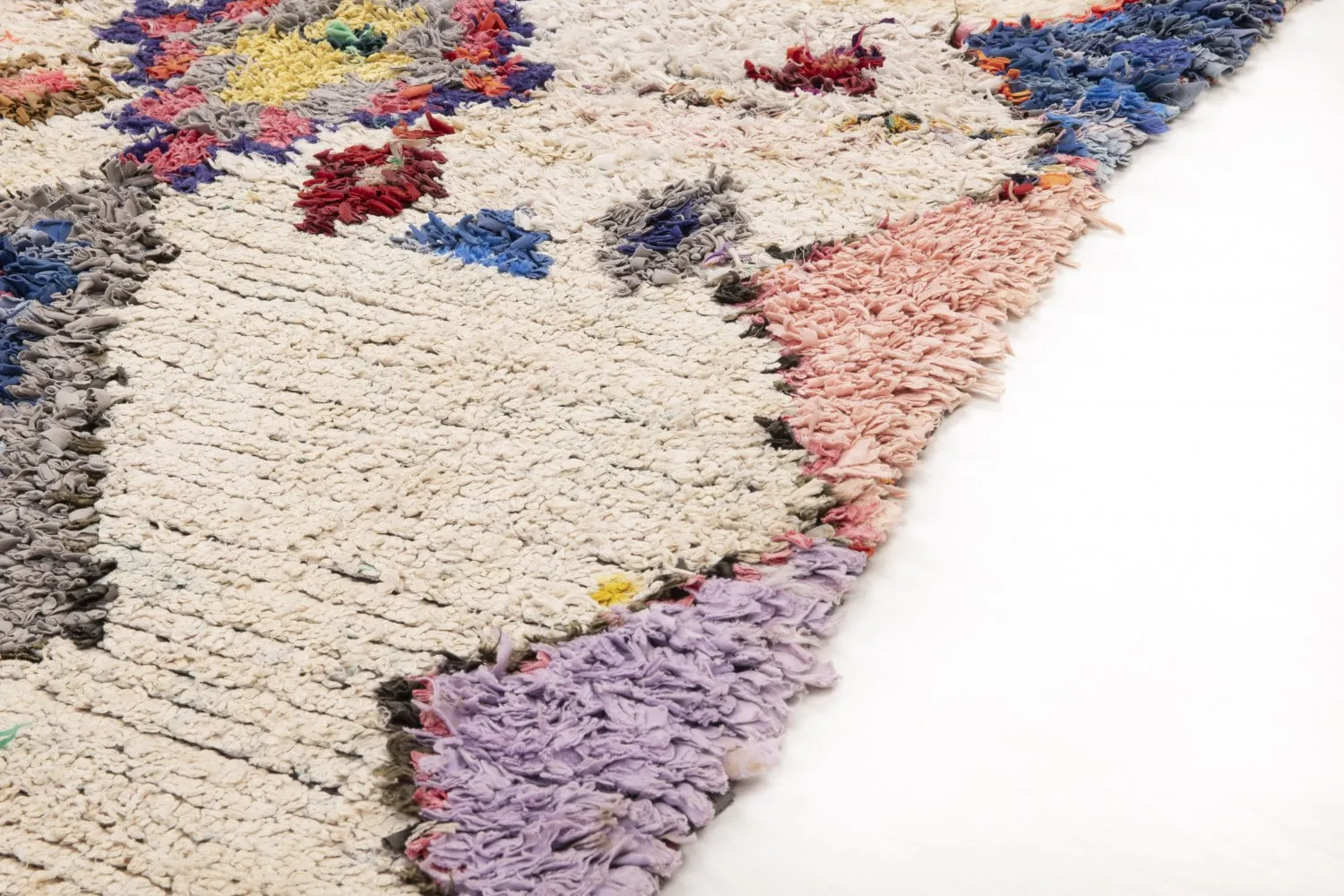 Marokkansk berber tæppe Boucherouite 240 x 110 cm
