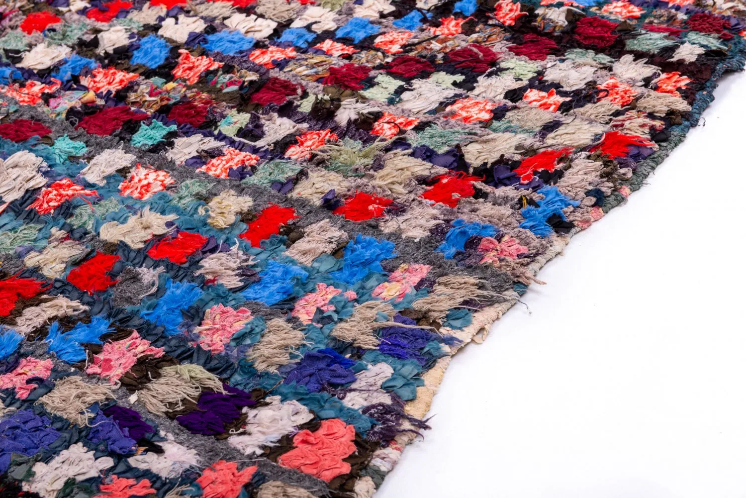 Marokkansk berber tæppe Boucherouite 230 x 125 cm