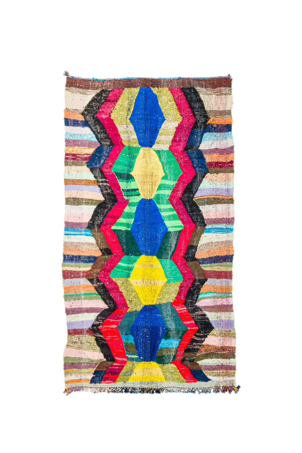 Marokkansk berber tæppe Boucherouite 150 x 275 cm