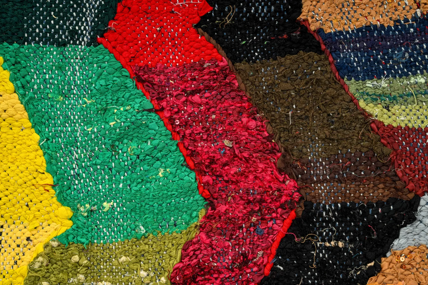 Marokkansk berber tæppe Boucherouite 150 x 275 cm