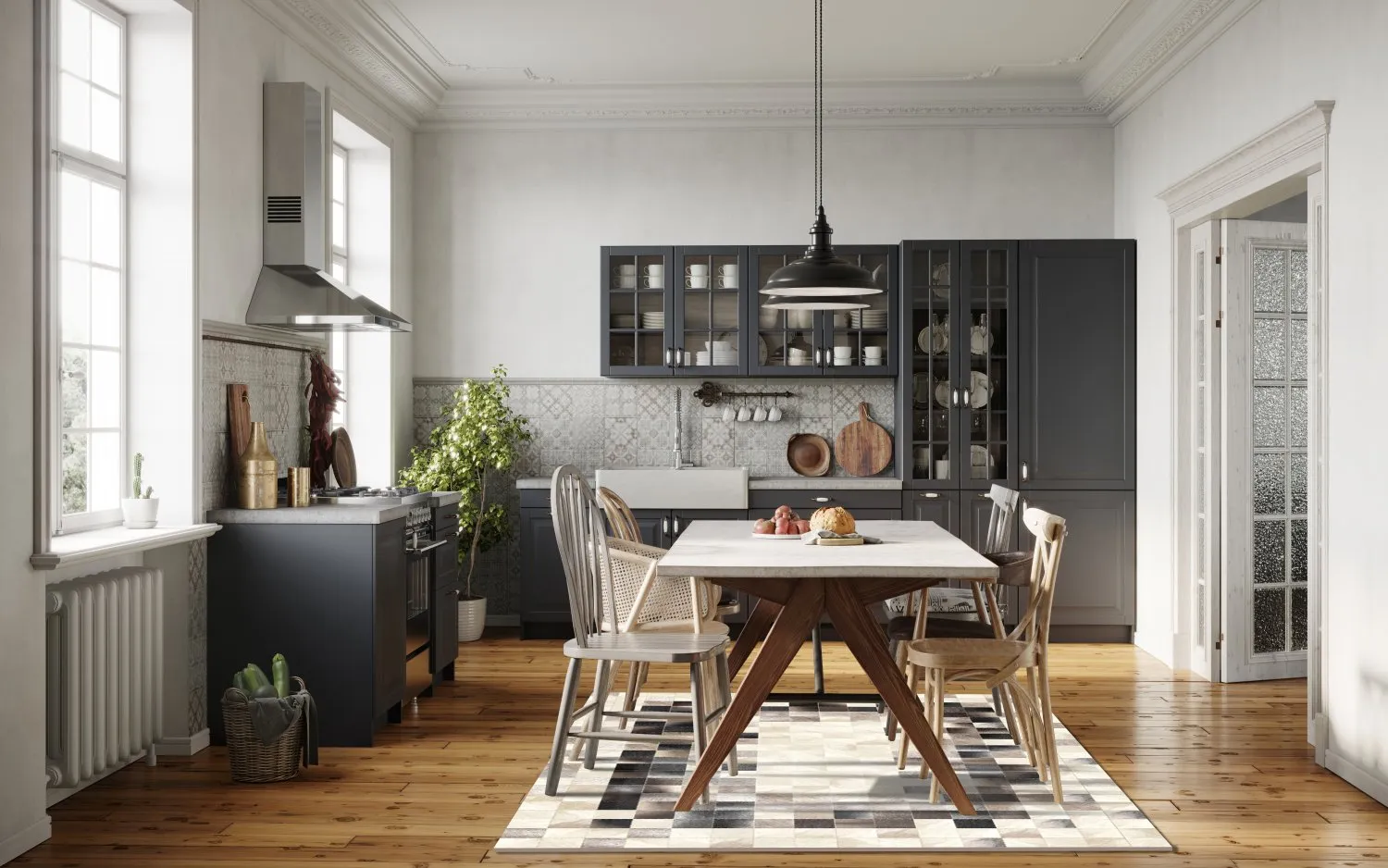 Wilton-tæppe - Livada (hvid/multi)