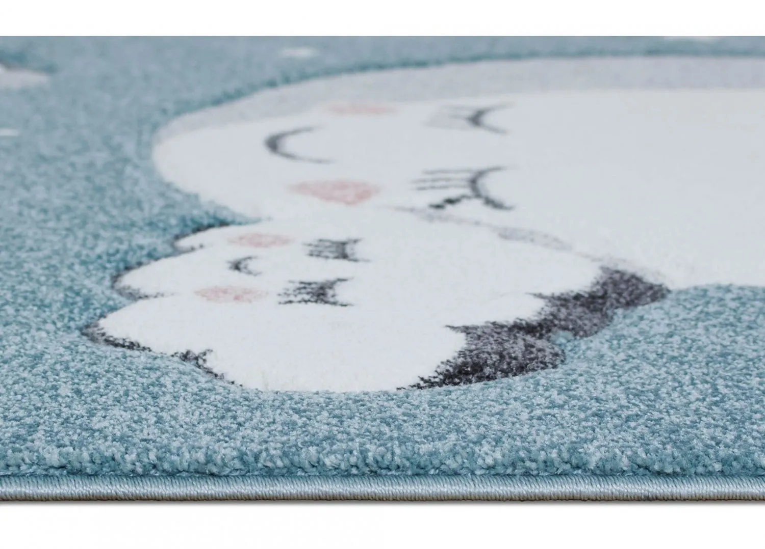 Børnetæppe - London Cloud (turkis)