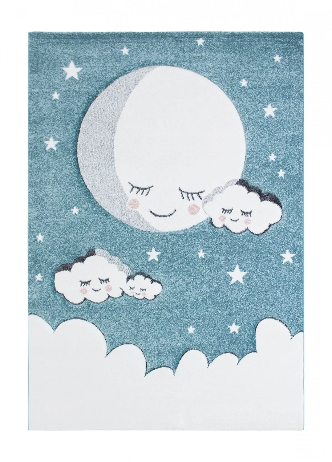 Børnetæppe - London Cloud (turkis)