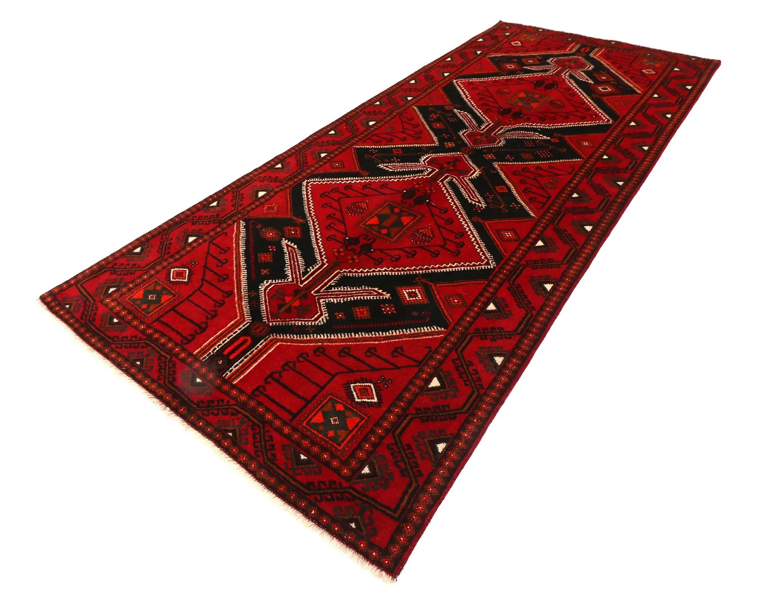 Orientalsk tæppe Hamedan 299 x 127 cm