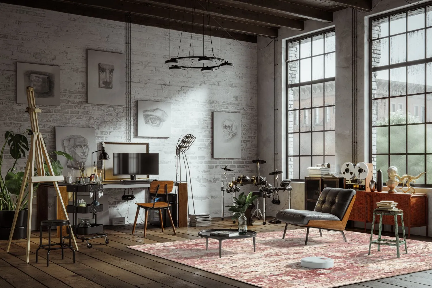 Wilton-tæppe - Enfidha (lyserød)