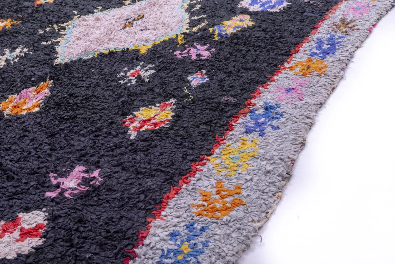 Marokkansk berber tæppe Boucherouite 195 x 120 cm