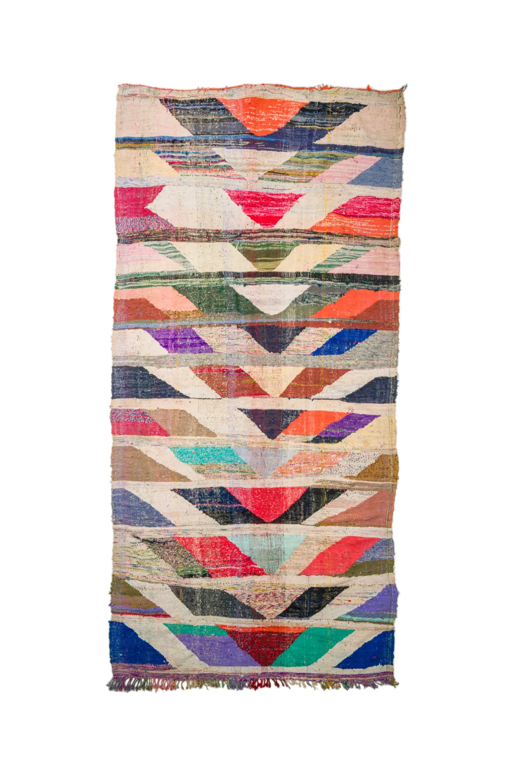 Marokkansk berber tæppe Boucherouite 165 x 350 cm