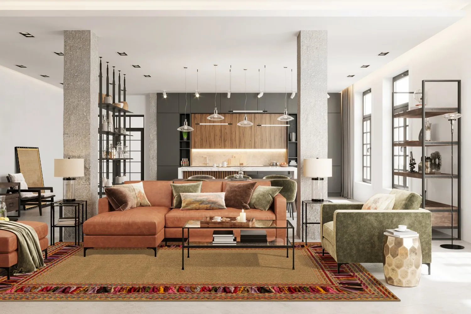 Wilton-tæppe - Dilara (multi)