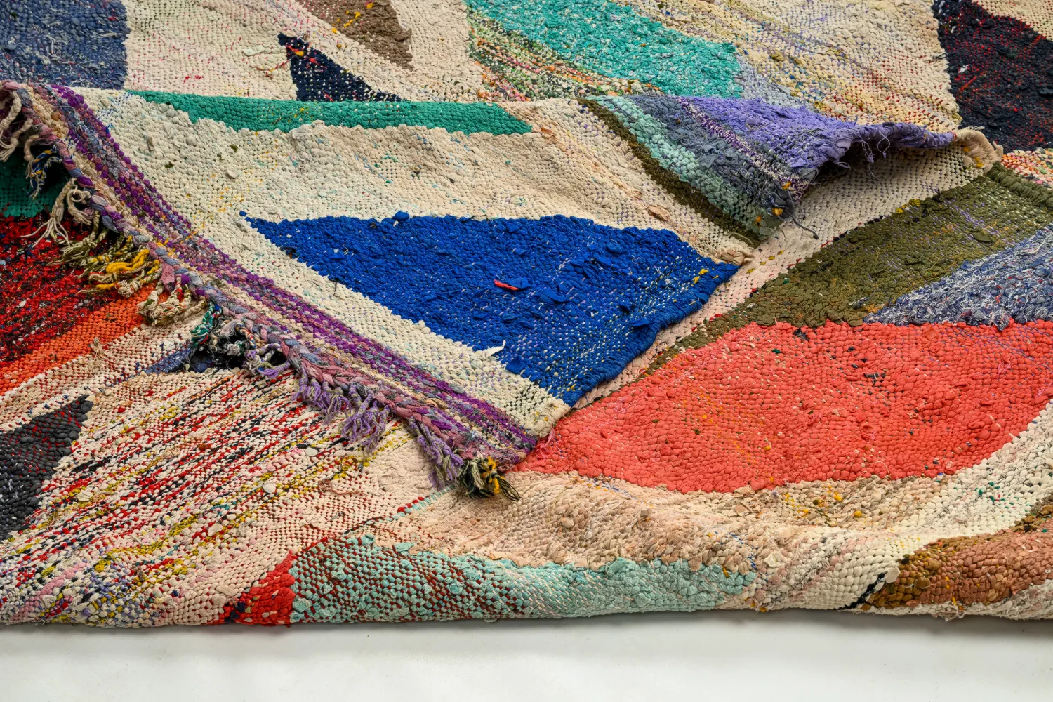 Marokkansk berber tæppe Boucherouite 165 x 350 cm