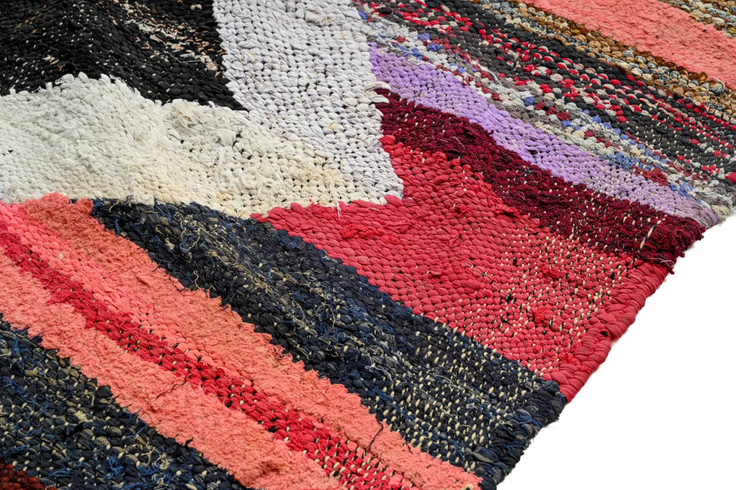 Marokkansk berber tæppe Boucherouite 140 x 245 cm