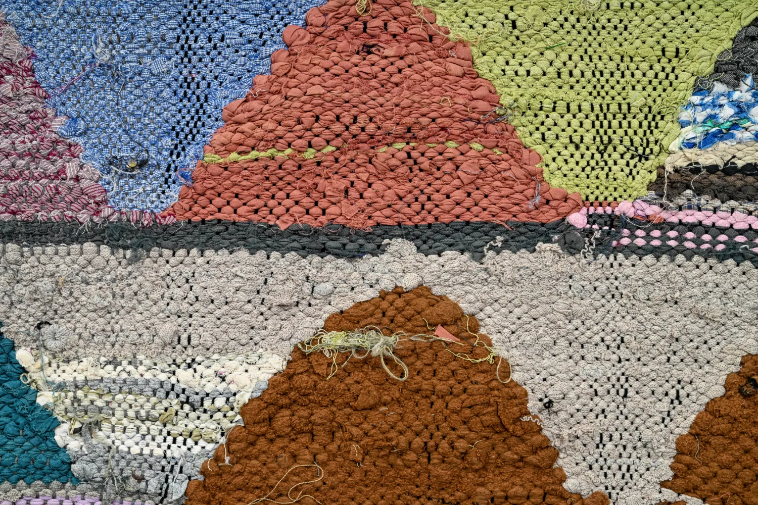 Marokkansk berber tæppe Boucherouite 145 x 305 cm