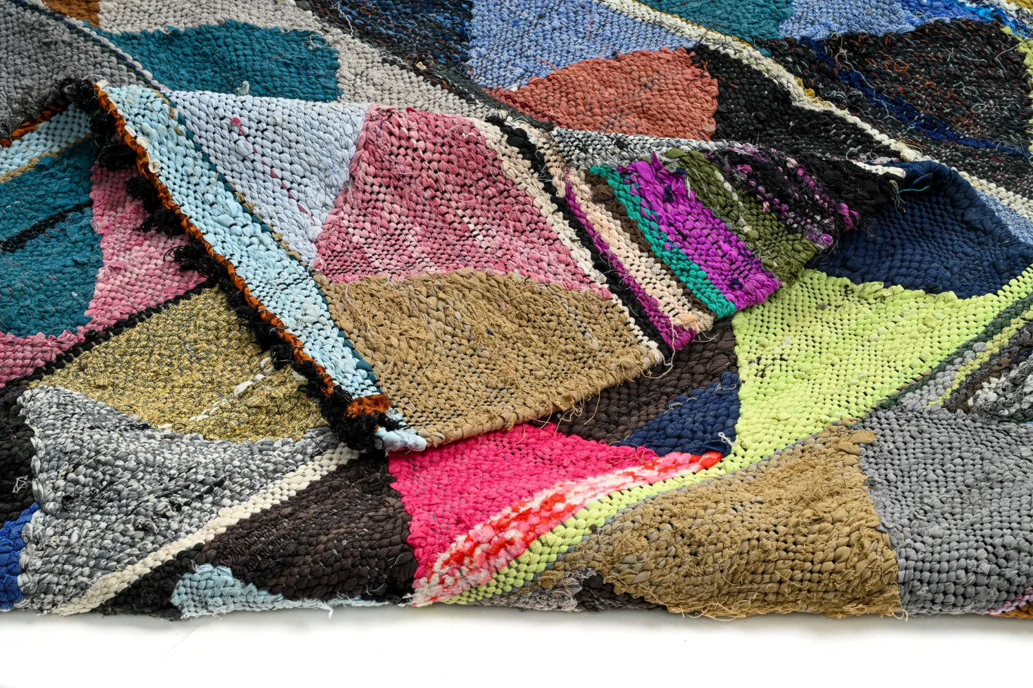 Marokkansk berber tæppe Boucherouite 145 x 305 cm