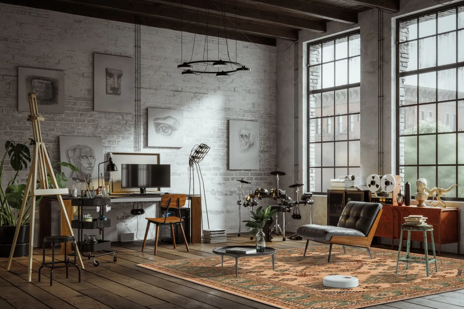 Wilton-tæppe - Lamperti (beige)