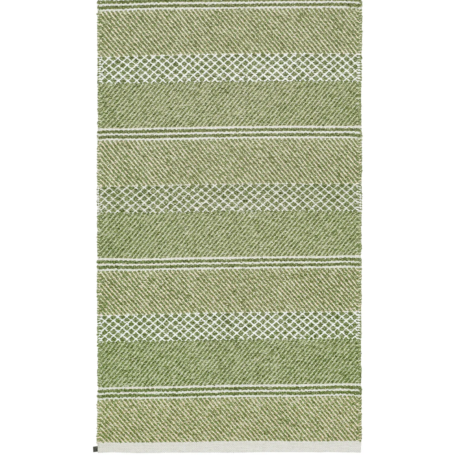 Plastik- og garntæpper - Horredsmattan Sia mix (olivengrøn)
