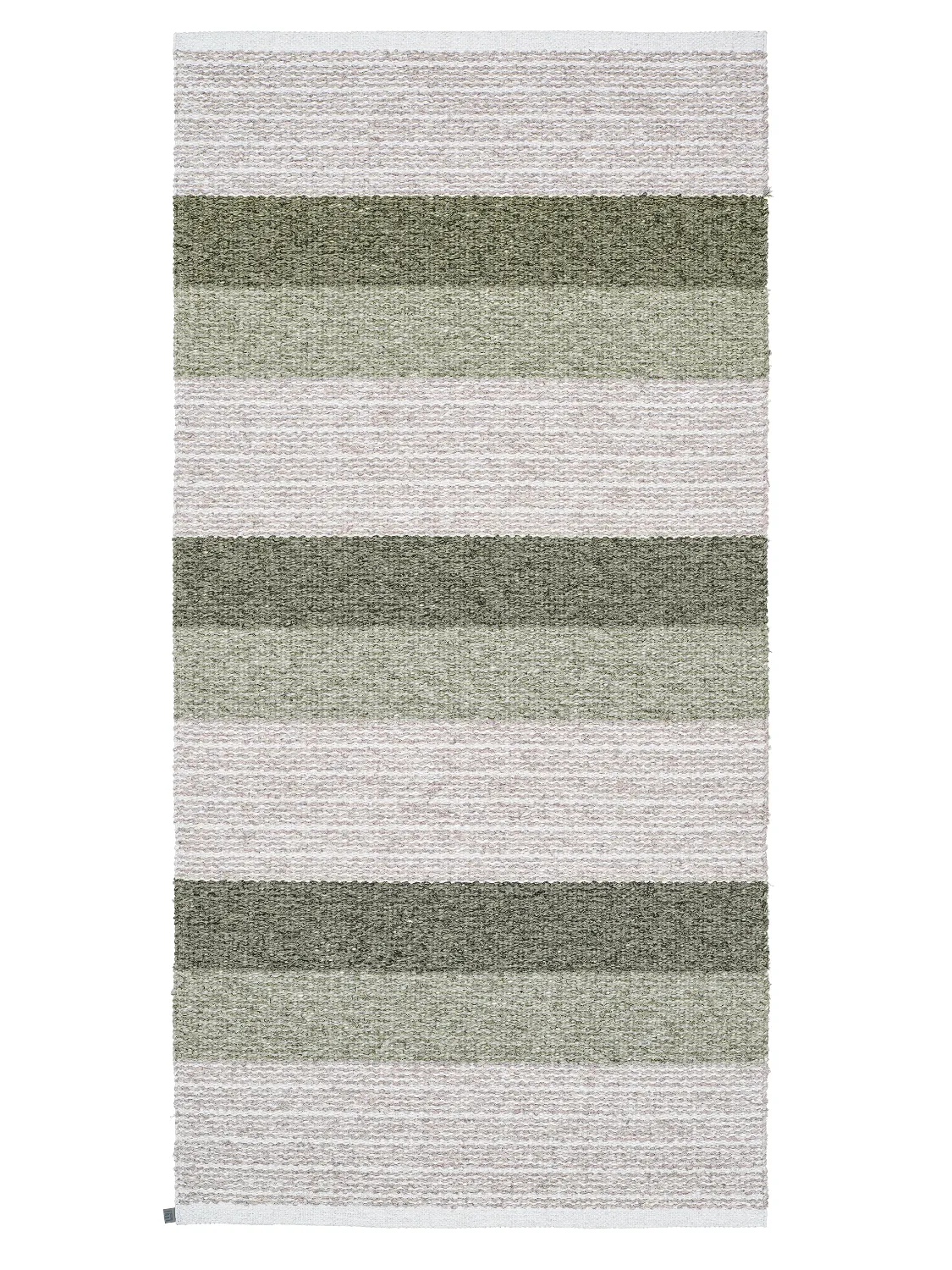 Plastik- og garntæpper - Horredsmattan Myra mix (grøn)