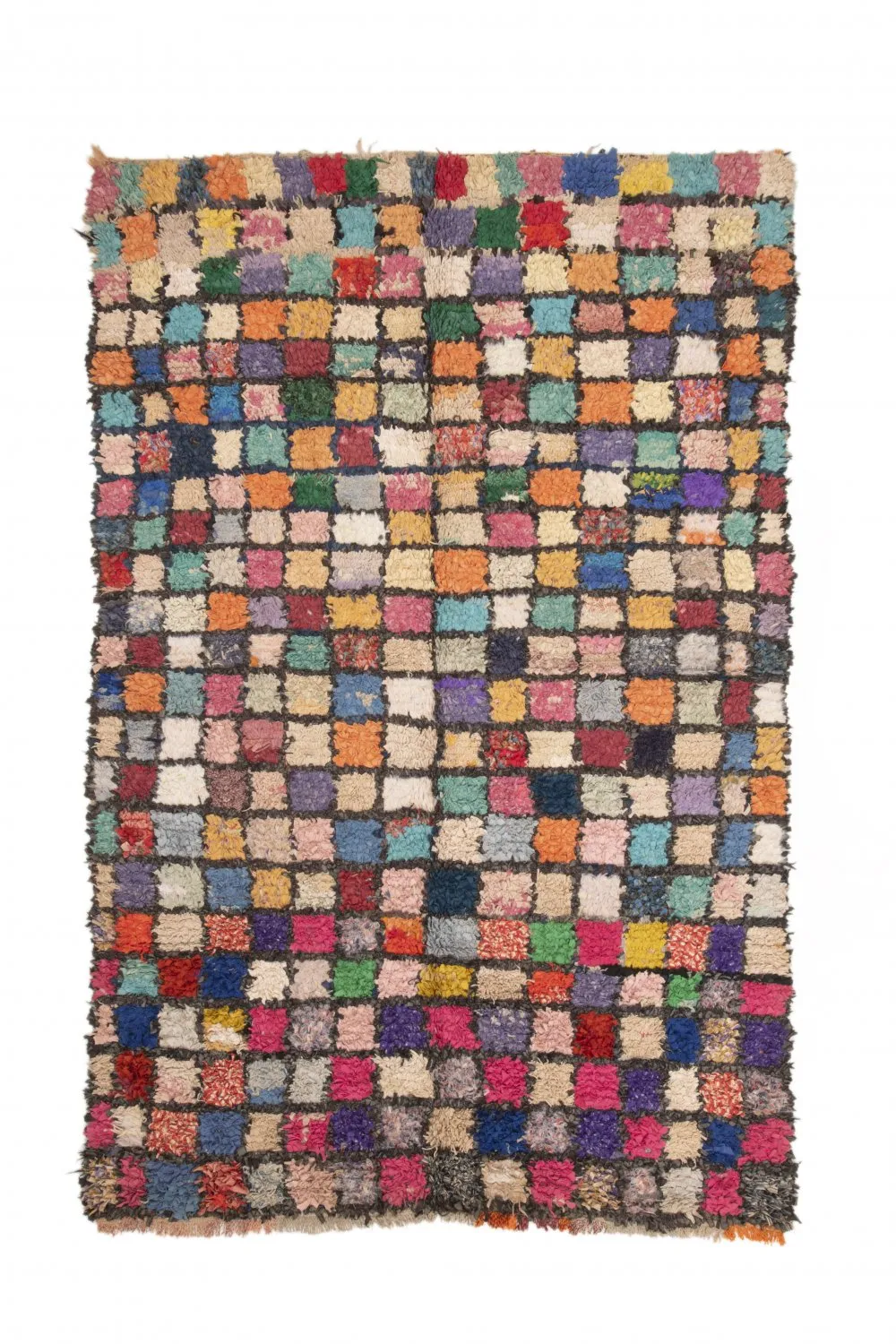 Marokkansk berber tæppe Boucherouite 230 x 140 cm