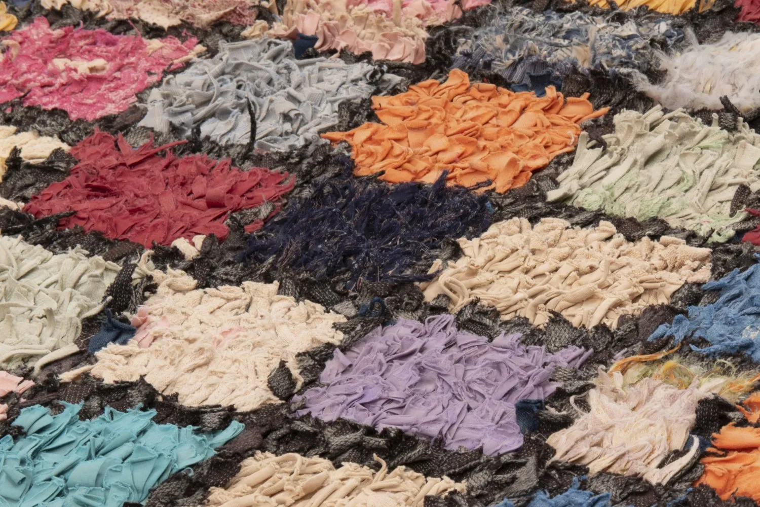 Marokkansk berber tæppe Boucherouite 230 x 140 cm