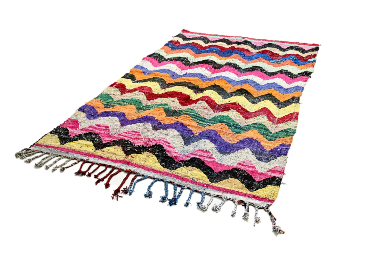 Marokkansk berber tæppe Boucherouite 150 x 260 cm