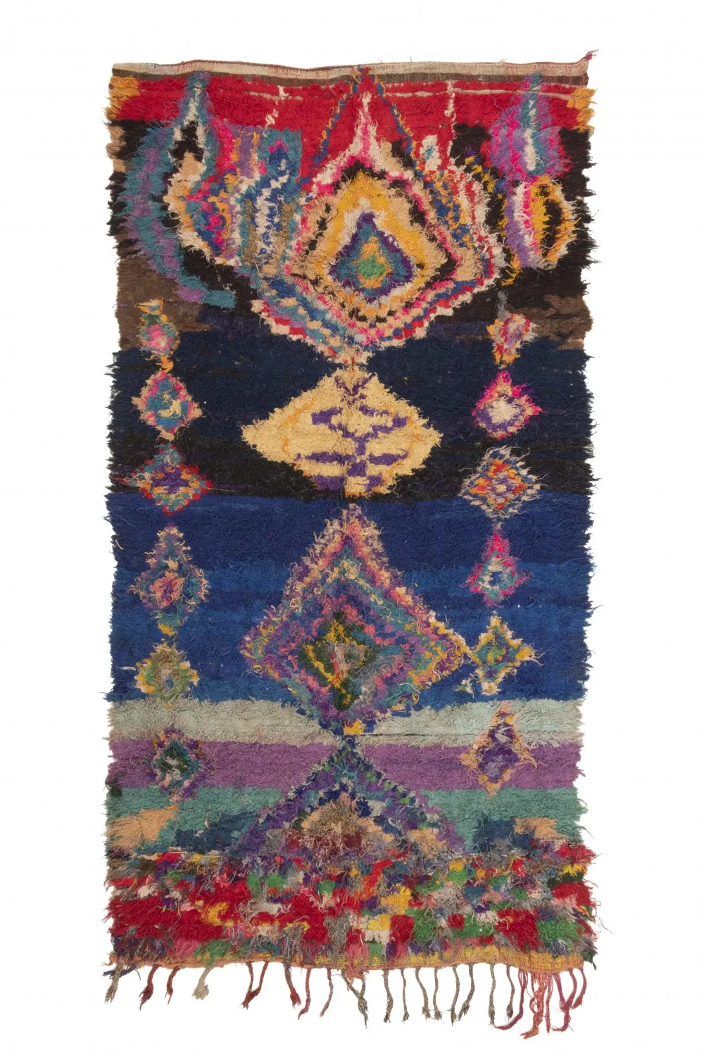Marokkansk berber tæppe Boucherouite 270 x 140 cm