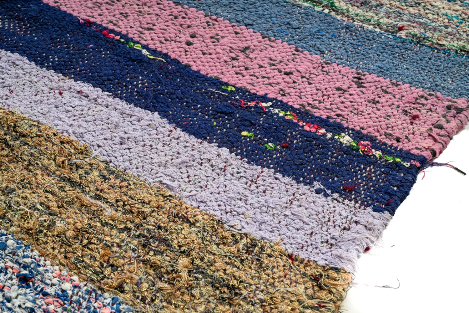 Marokkansk berber tæppe Boucherouite 130 x 225 cm