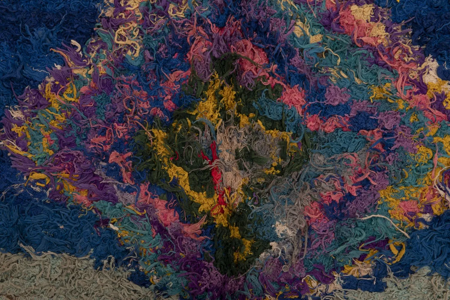 Marokkansk berber tæppe Boucherouite 270 x 140 cm