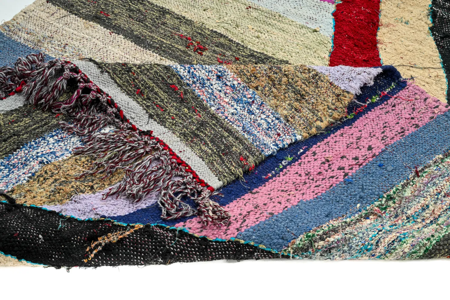 Marokkansk berber tæppe Boucherouite 130 x 225 cm