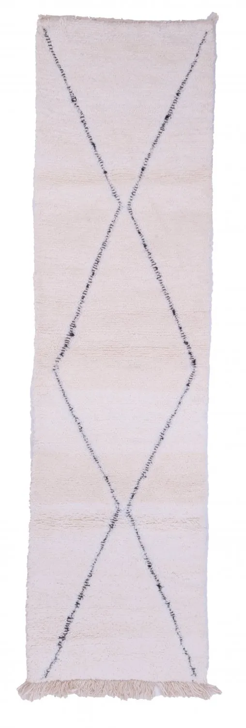 Kelimtæppe Marokkansk berber tæppe Beni Ouarain 350 x 90 cm