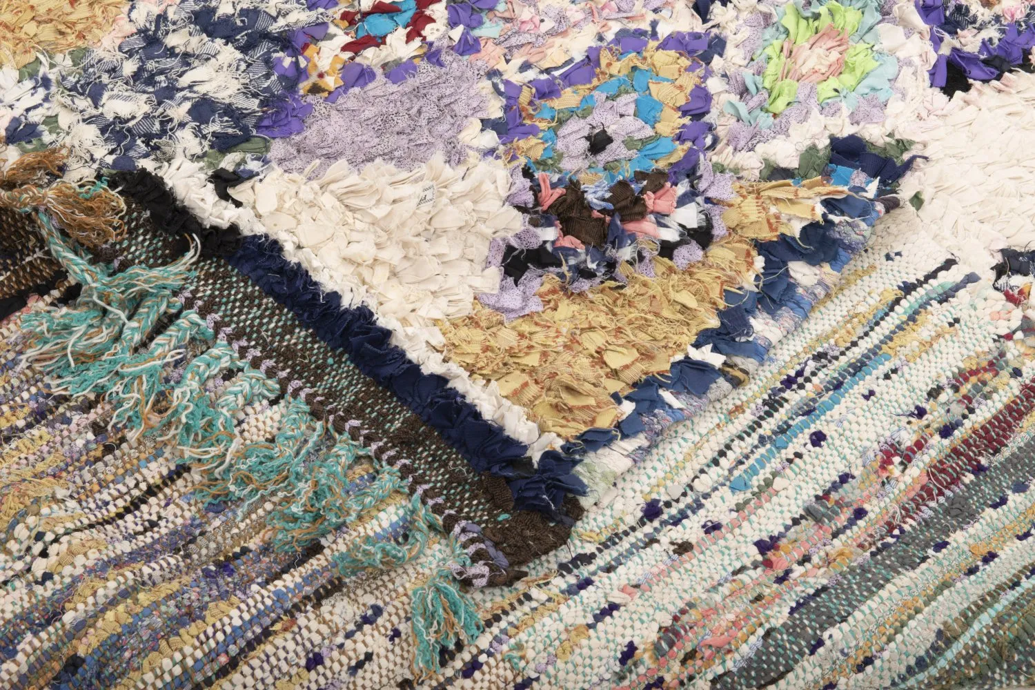 Marokkansk berber tæppe Boucherouite 260 x 140 cm