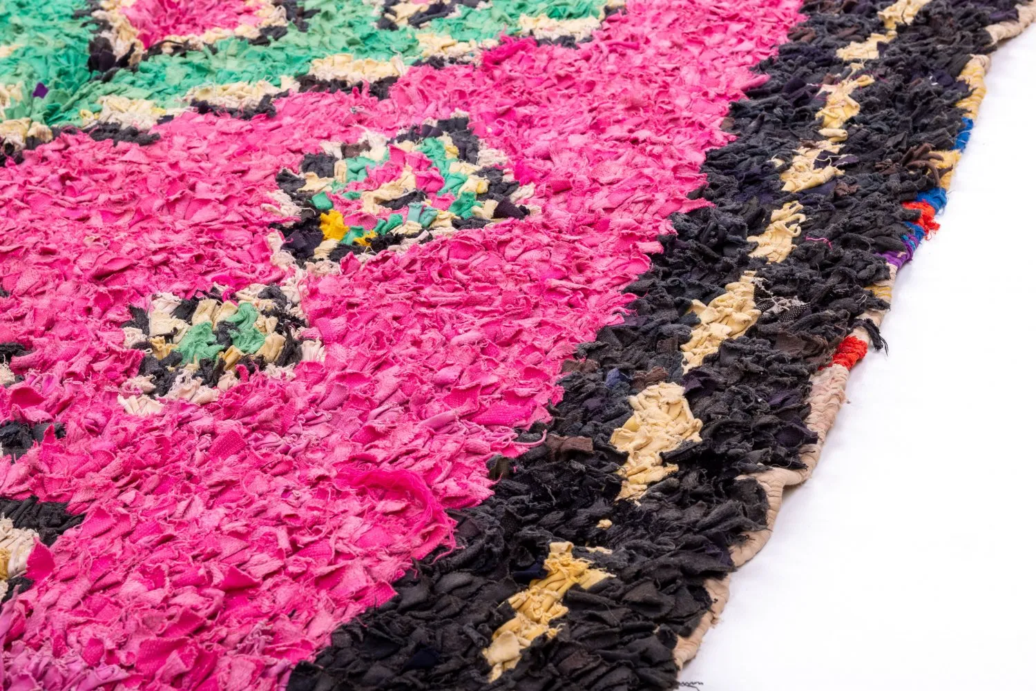 Marokkansk berber tæppe Boucherouite 260 x 140 cm