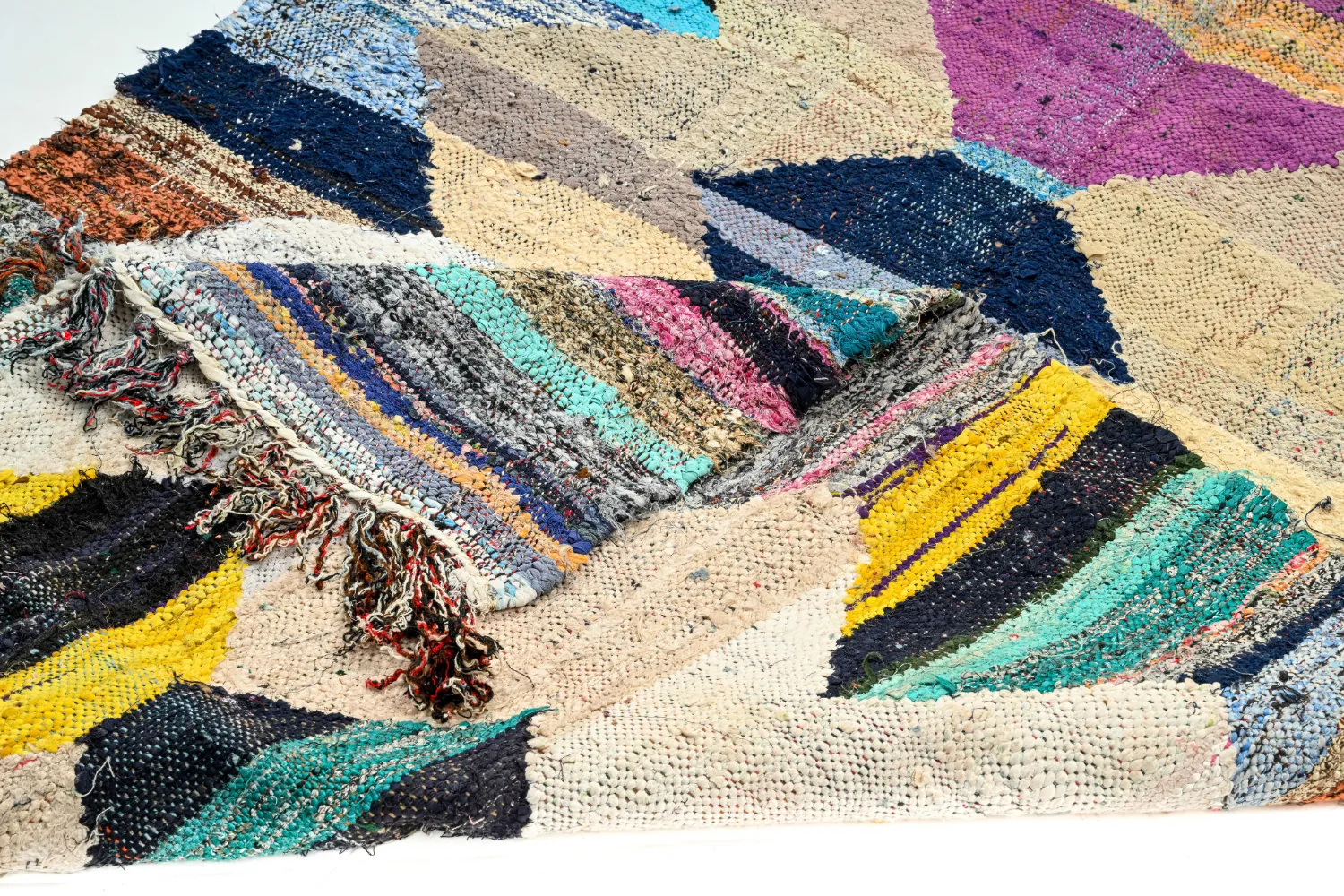 Marokkansk berber tæppe Boucherouite 120 x 200 cm