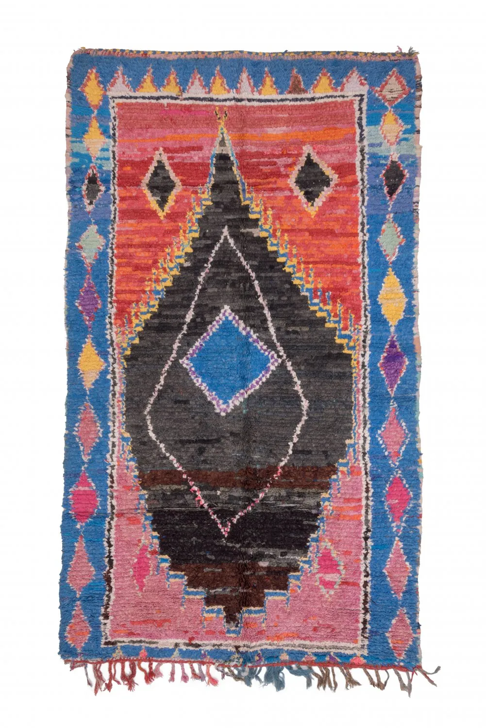 Marokkansk berber tæppe Boucherouite 275 x 155 cm