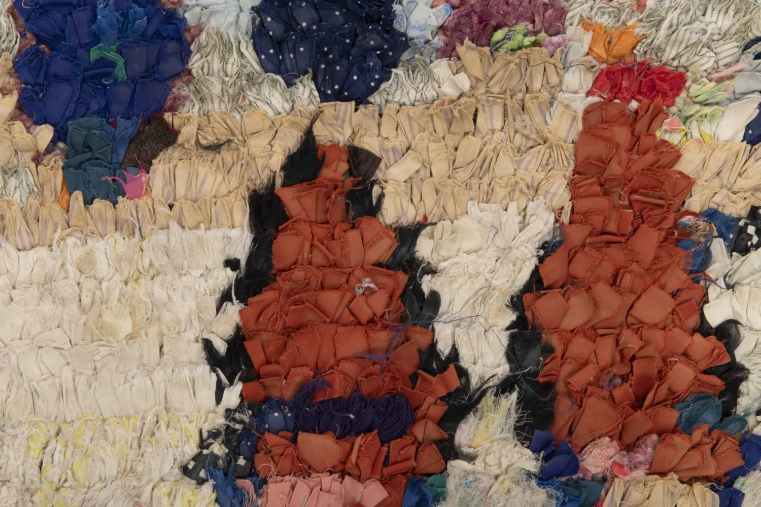 Marokkansk berber tæppe Boucherouite 220 x 140 cm