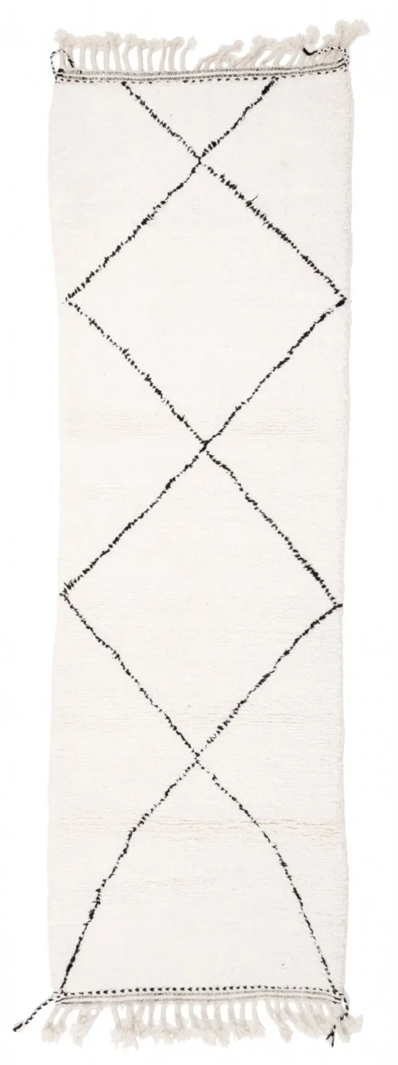 Kelimtæppe Marokkansk berber tæppe Beni Ouarain 310 x 100 cm