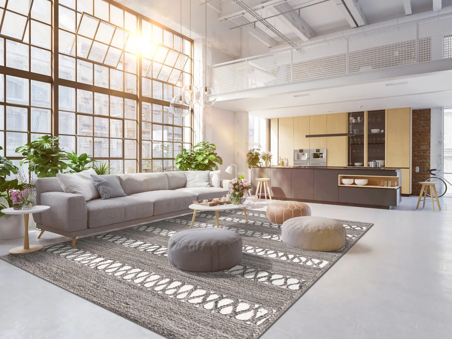 Wilton-tæppe - Levie (grå)