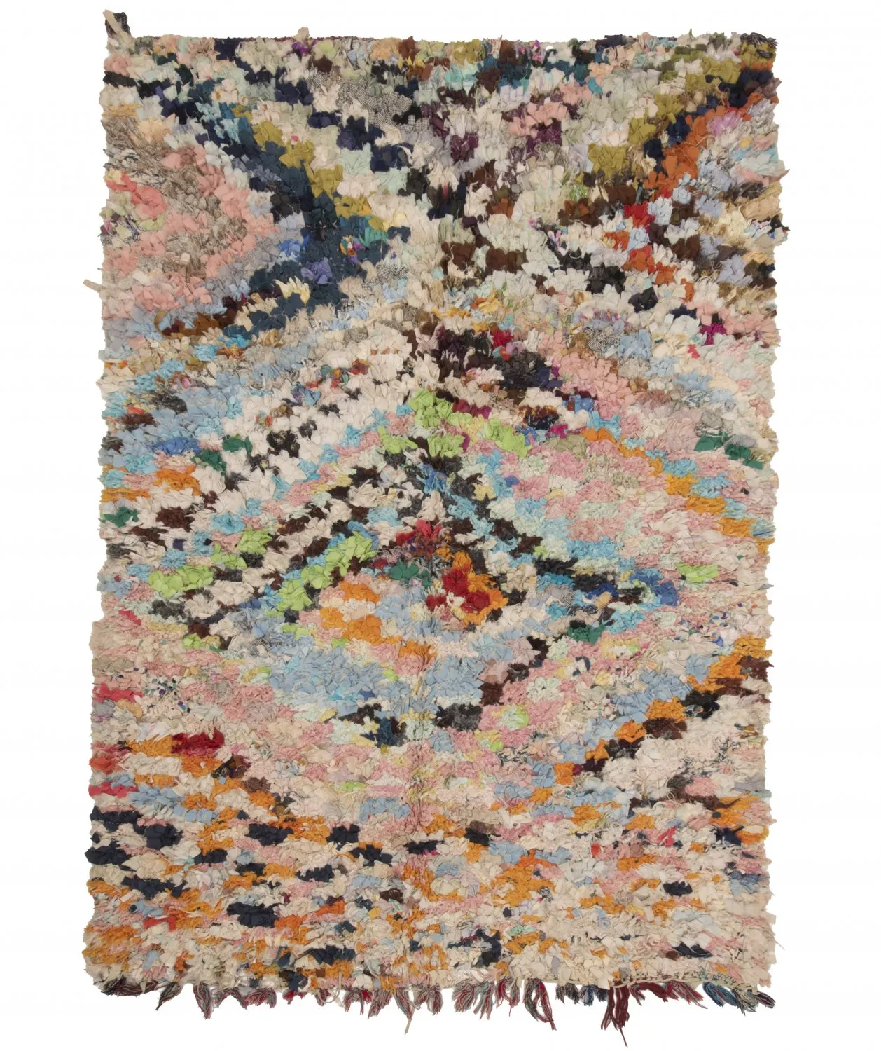 Marokkansk berber tæppe Boucherouite 210 x 160 cm