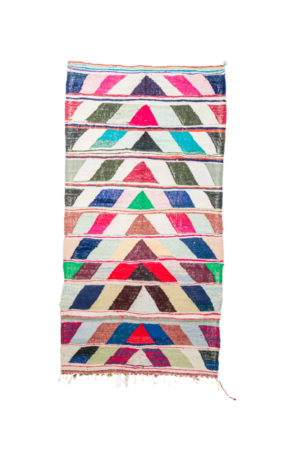 Marokkansk berber tæppe Boucherouite 145 x 280 cm