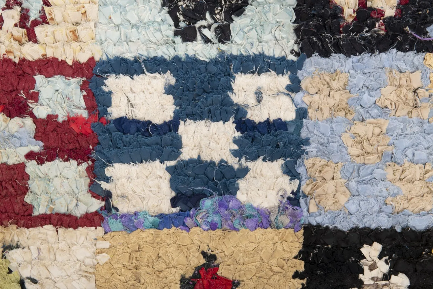 Marokkansk berber tæppe Boucherouite 250 x 165 cm