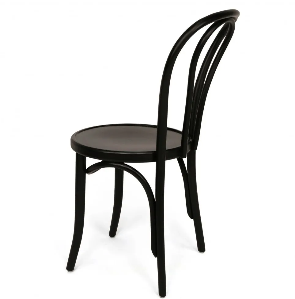 Stol - Bistro (træ/sort) - 2 stk
