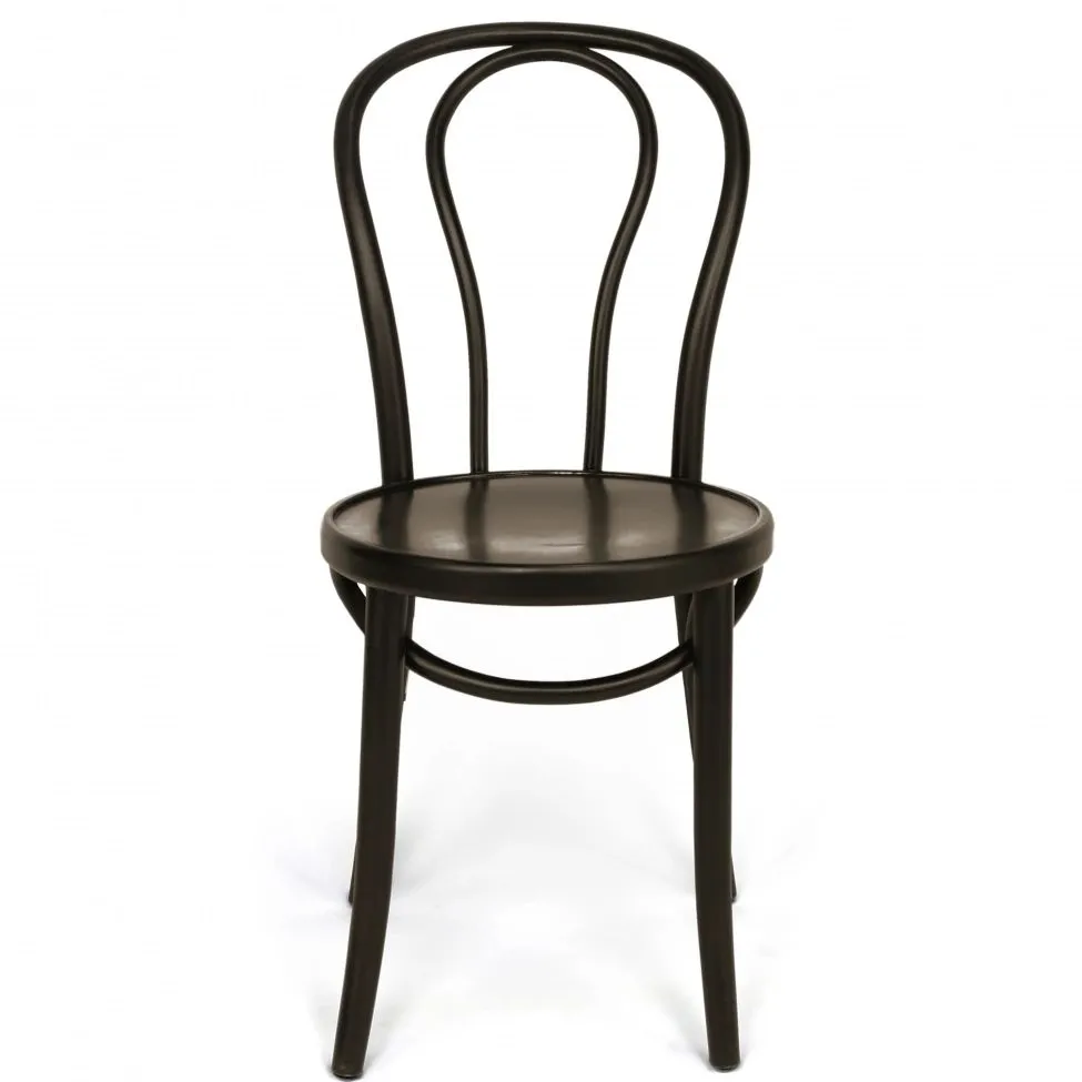 Stol - Bistro (træ/sort) - 2 stk